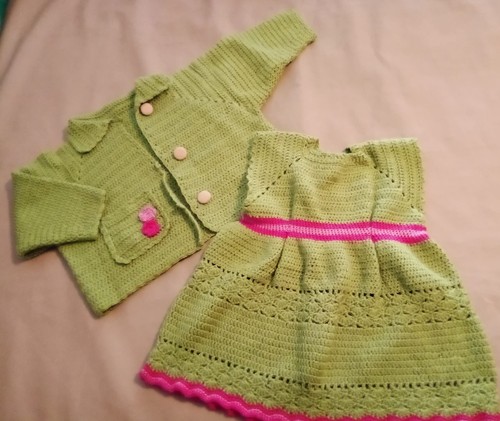Completo bimba lana verde - , 3